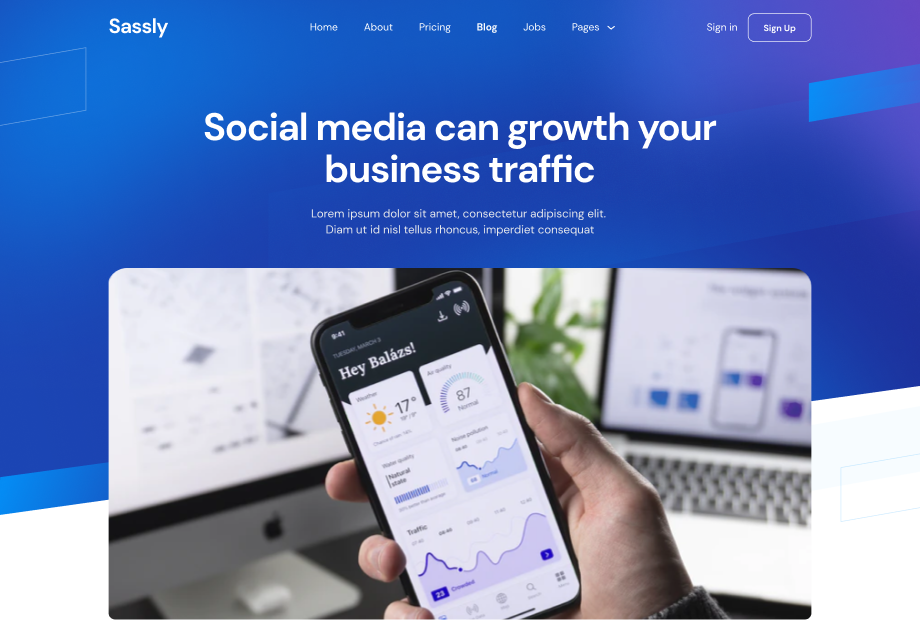 Preview Header Item 1 - Tech \x26 SaaS Webflow Template