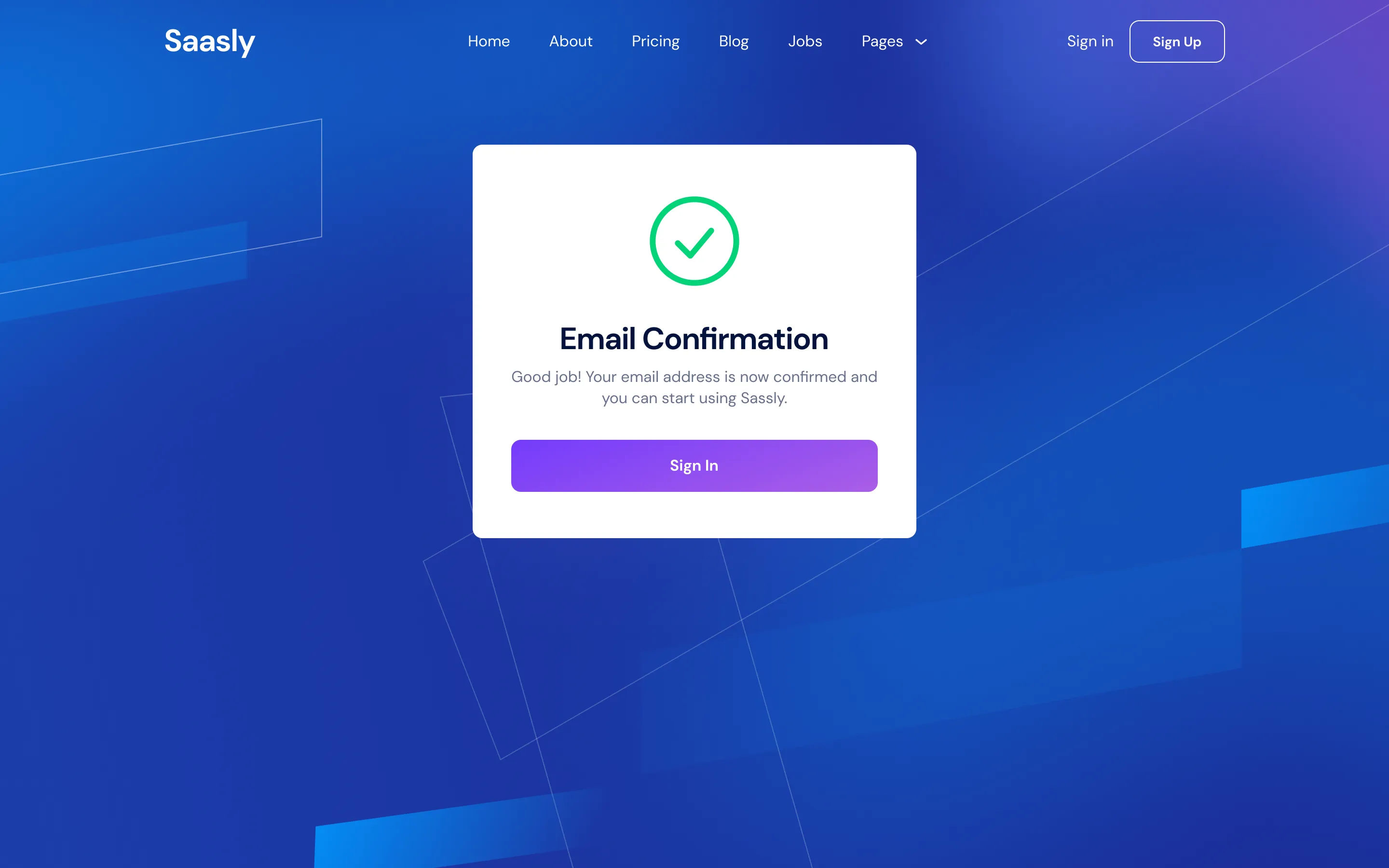 Preview Email Confirmation - Tech \x26 SaaS Webflow Template